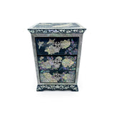 Blue Butterflies and Lotus Blossom Standing Dresser-nunchi