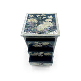 Blue Butterflies and Lotus Blossom Standing Dresser-nunchi