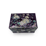 Butterflies and Lotus Blossom Mirrored Chest With Drawers-nunchi