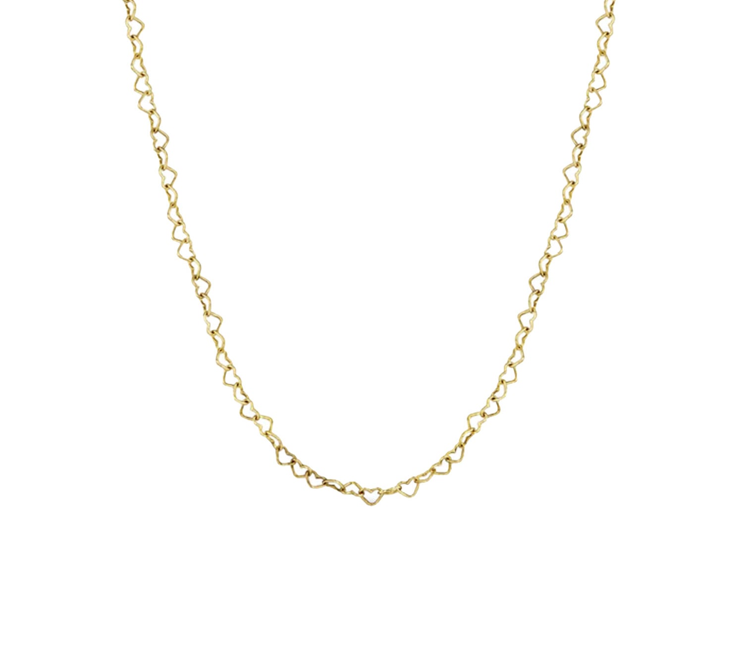 Heart Chain Necklace - Gold Filled-nunchi