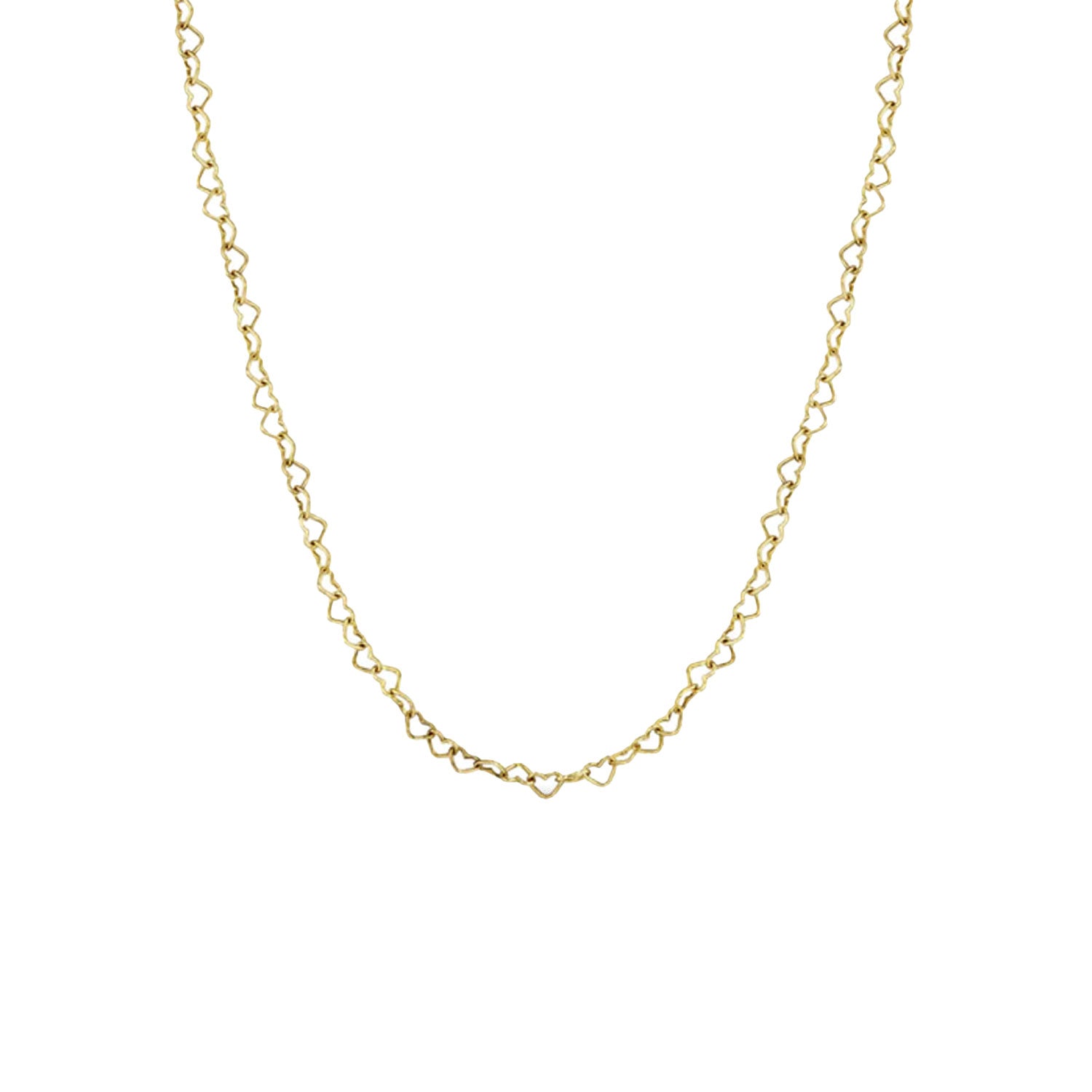 Heart Chain Necklace - Gold Filled-nunchi