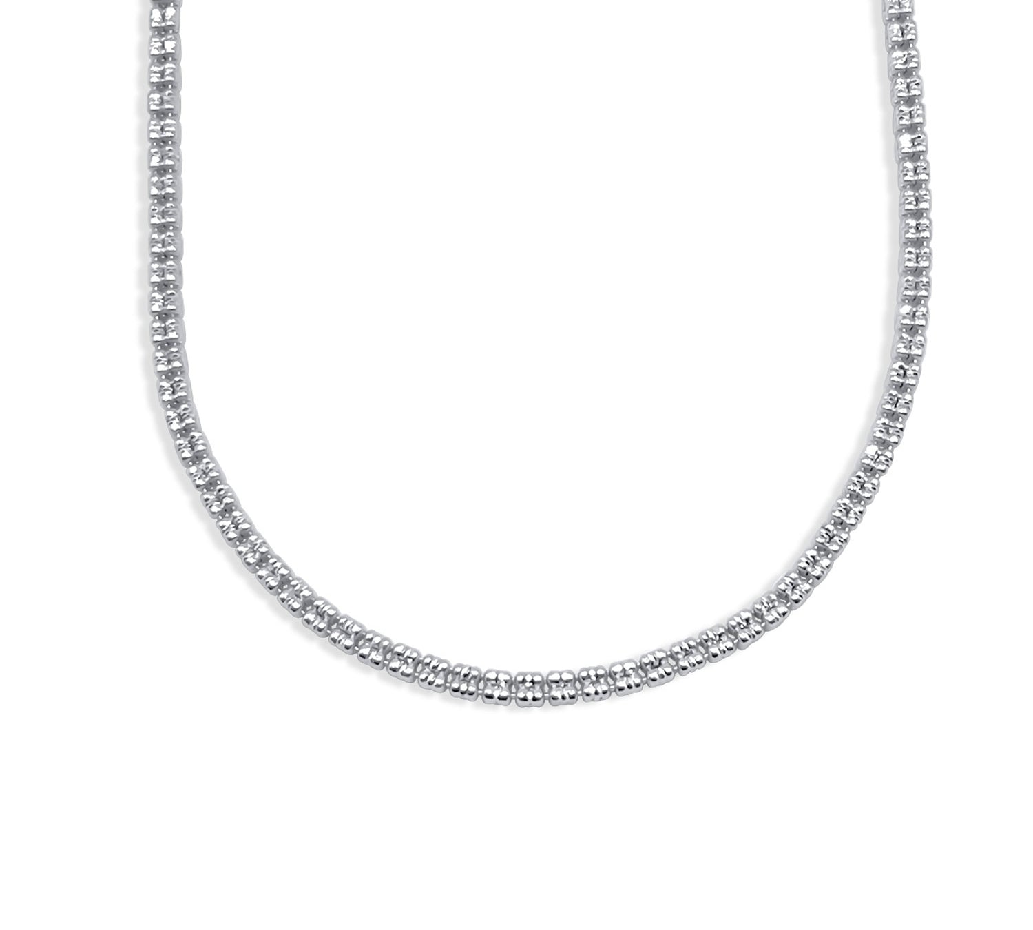 Diamond Cut Ice Chain Necklace-nunchi