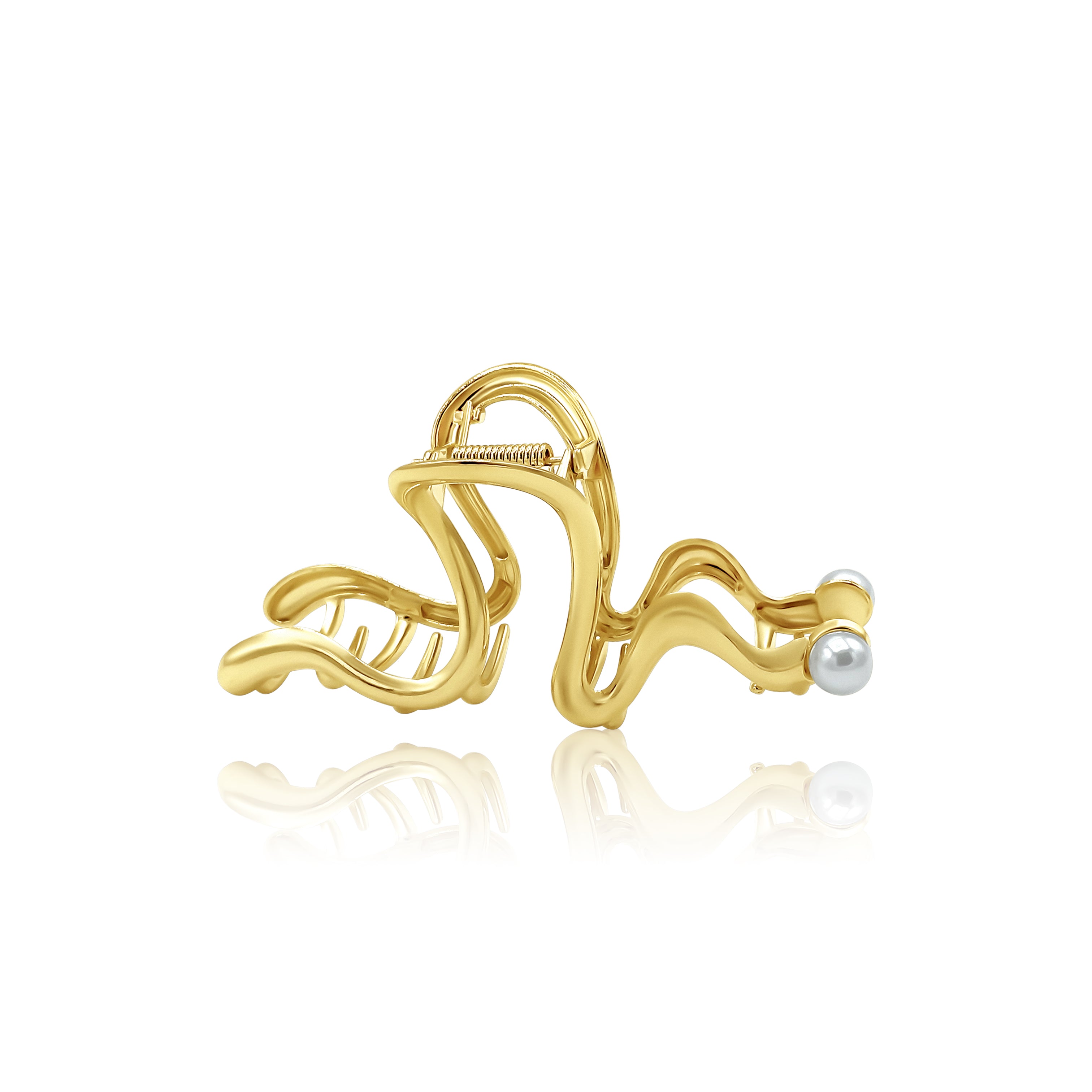 Pearl Snake Claw Clip-nunchi