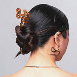 Tortoise Shell Smoky Cloud Hair Chopstick-nunchi