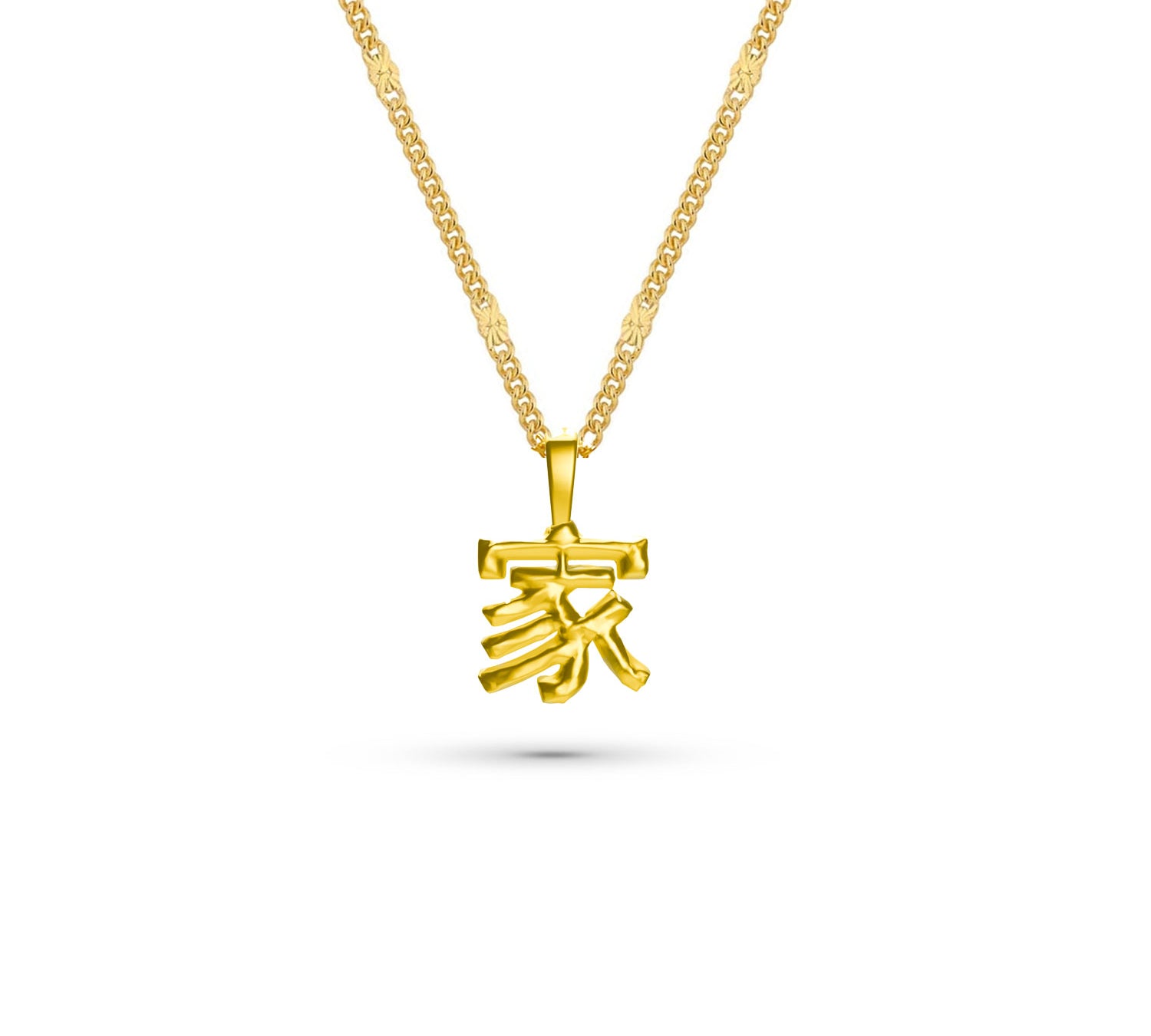 Molten "Family" Hanja Necklace - Gold-nunchi