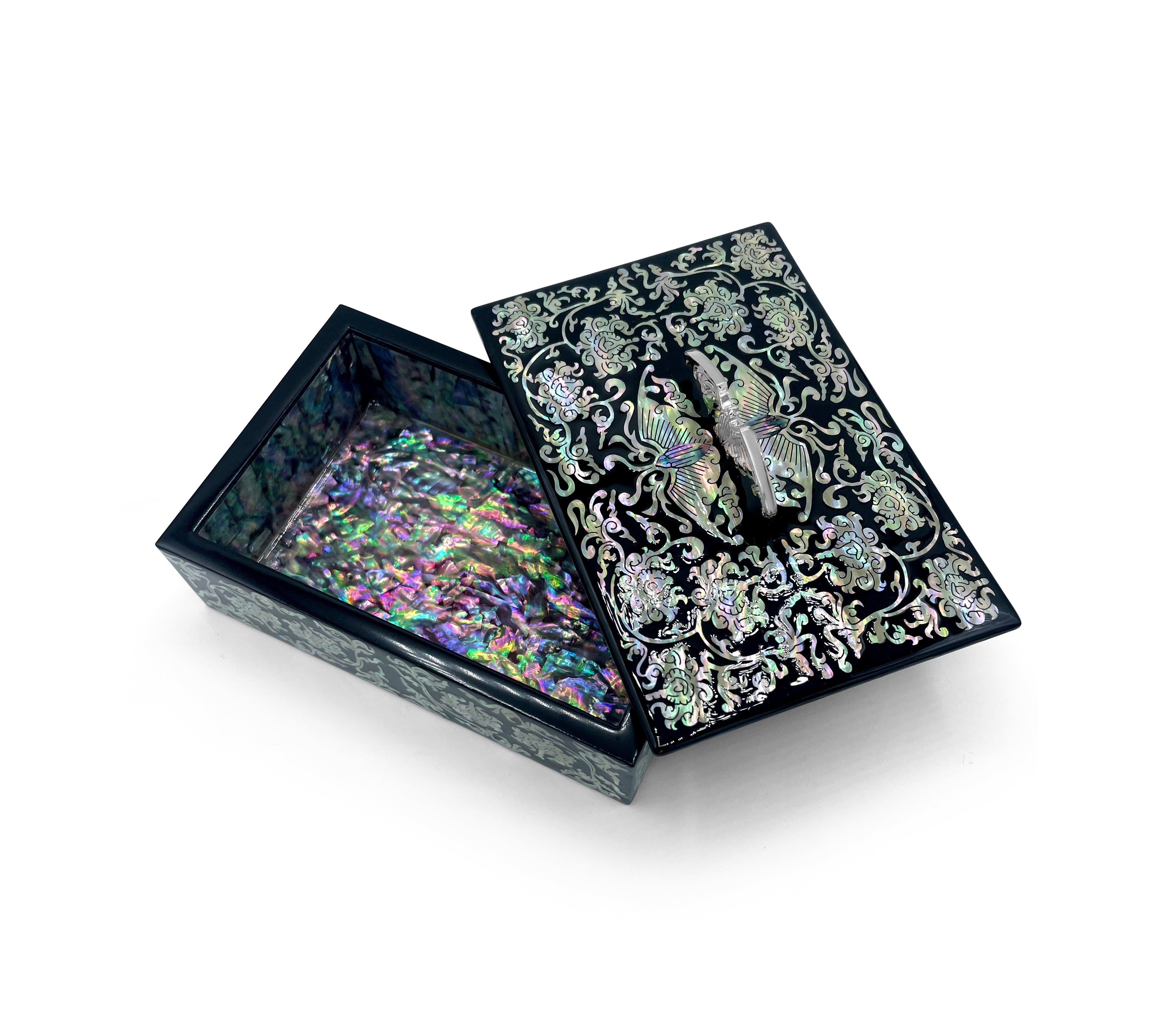 Night Ivy Jewelry Box With Butterfly Lid-nunchi